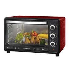 Духовка електрична з механічним таймером та звуковим сигналом Liberton LEO-380 Red