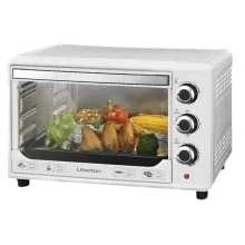Духовка електрична з механічним таймером та звуковим сигналом Liberton LEO-380 White 38л
