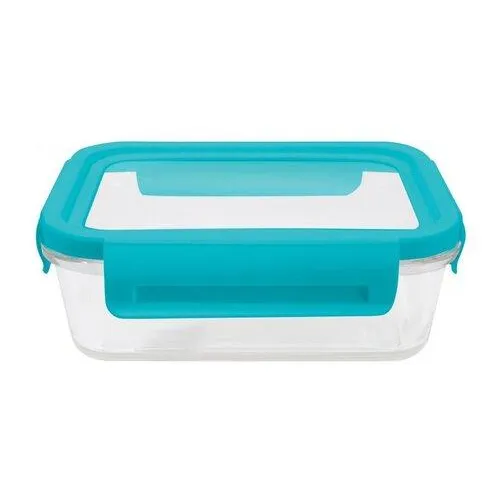 Контейнер для еды с крышкой стеклянный Maxmark MK-GL6900