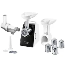 М'ясорубка електрична з насадками для овочів та соковижималкою 2000 Вт Bosch MFW3X17B