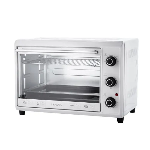 Духовка електрична настільна з таймером та трьома режимами 40л Liberton LEO-400 White