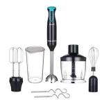 Блендер занурювальний з насадкою міксер та гаками для замісу тіста ViLgrand VBH5051 blue