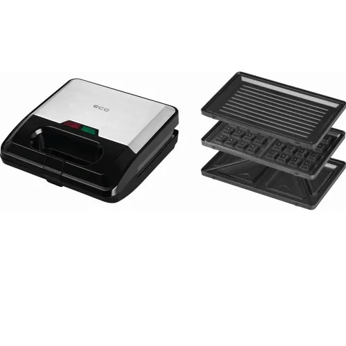 Бутербродниця електрична для приготування вафель і сендвічів ECG S 3173