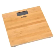 Ваги підлогові для зважування з живленням від батарейок Maxmark MK-SC151 бамбук
