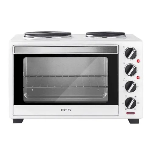 Духовка електрична настільна з плитою переносна ECG ET 32303 White