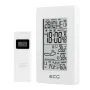 Метеостанція домашня електронна ECG MS 100 White з годинником білого кольору