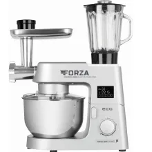 Комбайн кухонний з м'ясорубкою та планетарним міксером ECG FORZA 5500 Giorno Argento