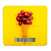 Ваги кухонні електронні зі скляною платформою 10кг Liberton LKS-0707