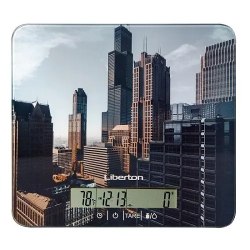 Ваги кухонні електронні зі скляною платформою 10кг Liberton LKS-0708