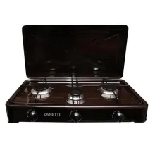 Плита настільна газова триконфоркова з кришкою Zanetti O-300 BR