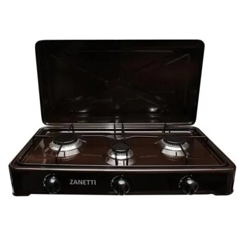 Плита настільна газова триконфоркова з кришкою Zanetti O-300 BR