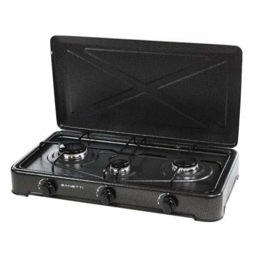 Плита настільна газова триконфоркова з кришкою Zanetti O-300 SV