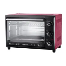 Духовка електрична настільна з листом і решіткою Liberton LEO-400 Red 40 літрів