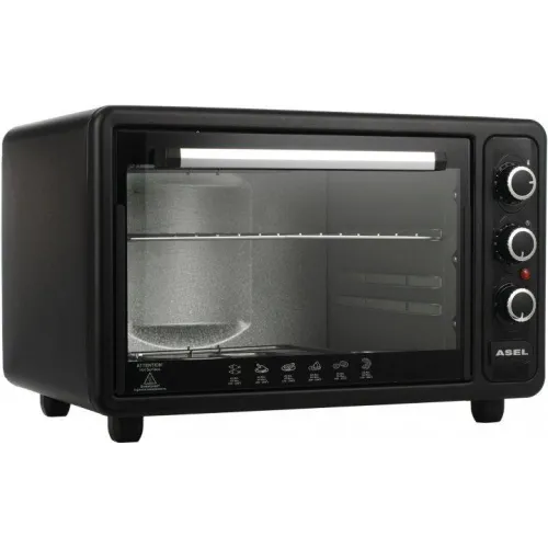 УЧЕНКА — Електродуховка Asel AF-40-33 Black (вм'ятина на кришці)