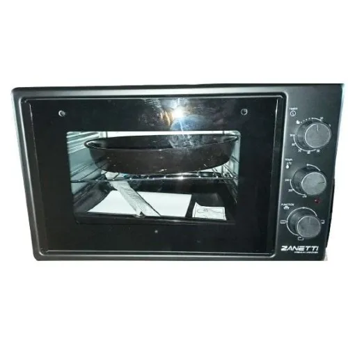 Духовка електрична з підсвічуванням та двома деками Zanetti CE 37 Black 37літрів