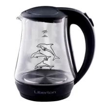 Чайник електричний скляний з підсвічуванням Liberton LEK-6821 1,7 літри