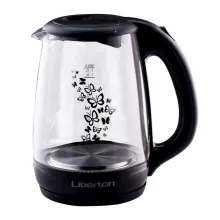 Чайник электрический стеклянный с подсветкой Liberton LEK-6820 1,7 литра