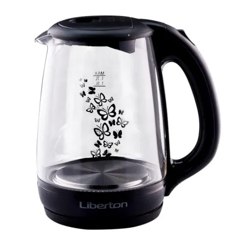 Чайник електричний скляний з підсвічуванням Liberton LEK-6820 1,7 літра