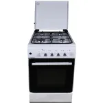 Плита кухонная газовая с электроподжигом LUXELL LF55G-40F White