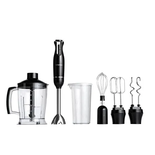 Блендер погружной 6в1 с большим измельчителем и насадкой-миксер Liberton LHB-0304