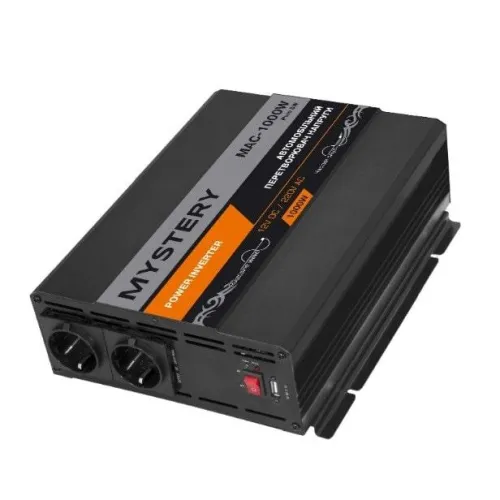 Автомобільний перетворювач напруги (інвертор) із правильною синусоїдою 1000Вт Mystery MAC-1000W PURE SW