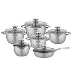 Набір посуду для всіх видів плит 12пр Maxmark MK-VS8512A