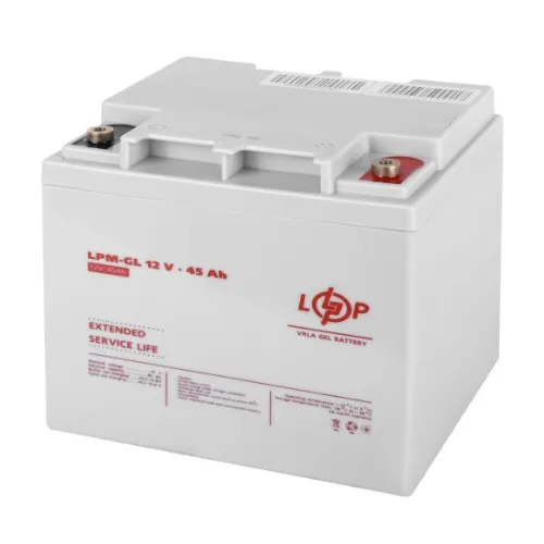Акумулятор гелевий LogicPower LPM-GL 12 V — 45 Ah (LP20269)