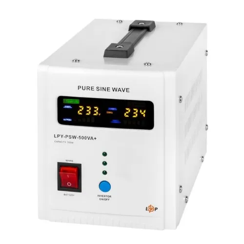 ДБЖ LogicPower LPY-PSW-500VA+ (350 Вт) 5A/10A з правильною синусоїдою 12 V (LP4152)