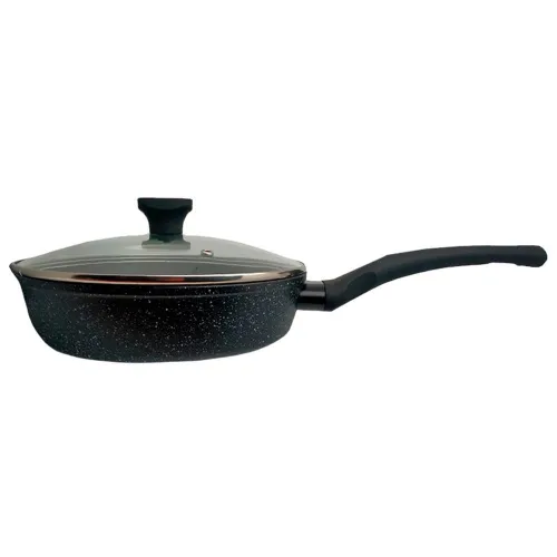 Сковорода 24см тефлонове покриття з кришкою KRAUZER 77075 PRIME TG-Line