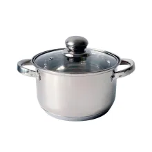 Каструля неіржавка сталь із кришкою 2,6 л KRAUZER 78006 Constant Serie 18 см