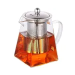 Чайник заварочный 950 мл термостойкое стекло KRAUZER 77225 с металлическим фильтром