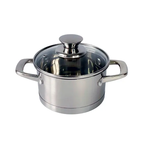 Кастрюля нержавеющая сталь 0,6 л KRAUZER 78300 Baby Serie 12 см