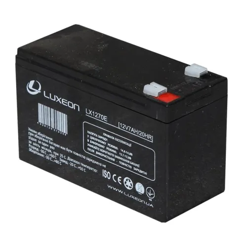 Акумуляторна батарея мультигелева Luxeon LX1270E 12V-7Ah