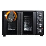 Духовка електрична настільна дводверна з конвекцією та грилем Liberton LEO-500 Black