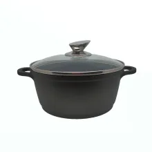 Каструля із кованого алюмінію з кришкою 2л KRAUZER 77001 ECO-BASIS Line