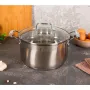 Каструля 6л нержавіюча сталь зі скляною кришкою KRAUZER 78337 Serie Universal - фото № 6