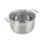 Каструля 6л нержавіюча сталь зі скляною кришкою KRAUZER 78337 Serie Universal