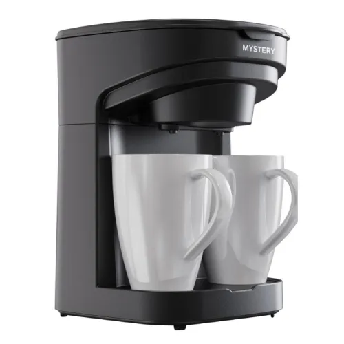 Кофеварка капельная с двумя чашками в комплекте Mystery MCB-1025