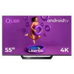 Телевізор безрамковий із голосовим керуванням Liberton LTV-55Q01AT Smart Android 11.0