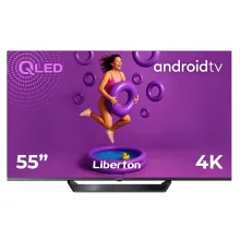 Телевізор безрамковий із голосовим керуванням Liberton LTV-55Q01AT Smart Android 11.0