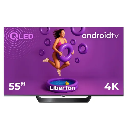 Телевізор безрамковий із голосовим керуванням Liberton LTV-55Q01AT Smart Android 11.0