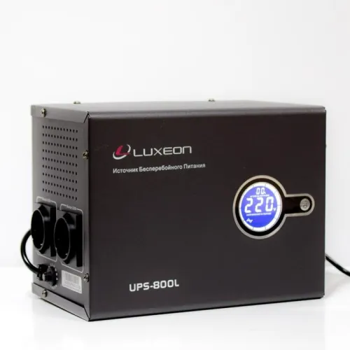 Джерело безперебійного живлення з правильною синусоїдою Luxeon UPS-800L