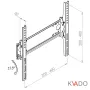 Кронштейн для телевізора похилий 30-53 діагональ Квадо К-151 - фото № 7