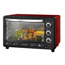 Електрична конвекційна духовка з автовідключенням 48 літрів Liberton LEO-480 Red