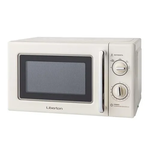 Мікрохвильова піч соло з функцією розморожування продуктів Liberton LMW-2088M Ivory