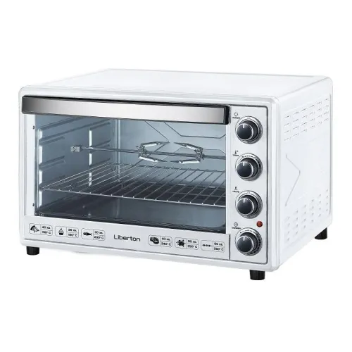 Духовка електрична з грилем та додатковим деком для піци Liberton LEO-650 White 65л