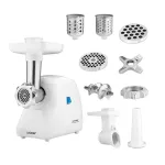 М'ясорубка електрична із нержавіючої сталі з насадками Zelmer ZMM2854B