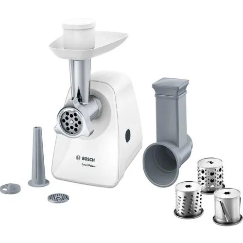 Мясорубка с насадками для овощей и колбасок Bosch MFW2514W