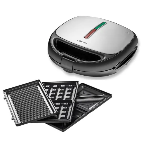 Бутербродниця 3в1 cендвічниця-вафельниця-гриль Liberton LSM-8031